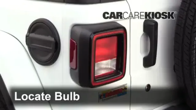 2018 Jeep Wrangler Unlimited Sport 3.6L V6 Lights Tail Light (replace bulb)